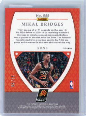 Mikal Bridges - 2018-19 Panini Chronicles Crusade Pink Prizm Rookie 66/75