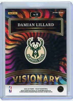 Damian Lillard - 2024-25 Panini Select Visionary Case Hit SP #16