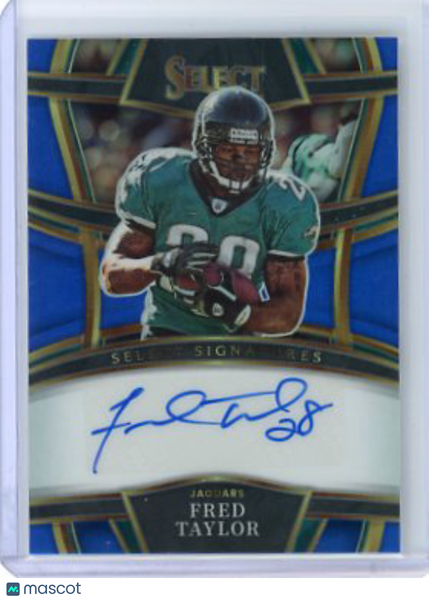 Fred Taylor - 2022 Panini Select Football Auto Blue Prizm 42/99 SSP-FRT