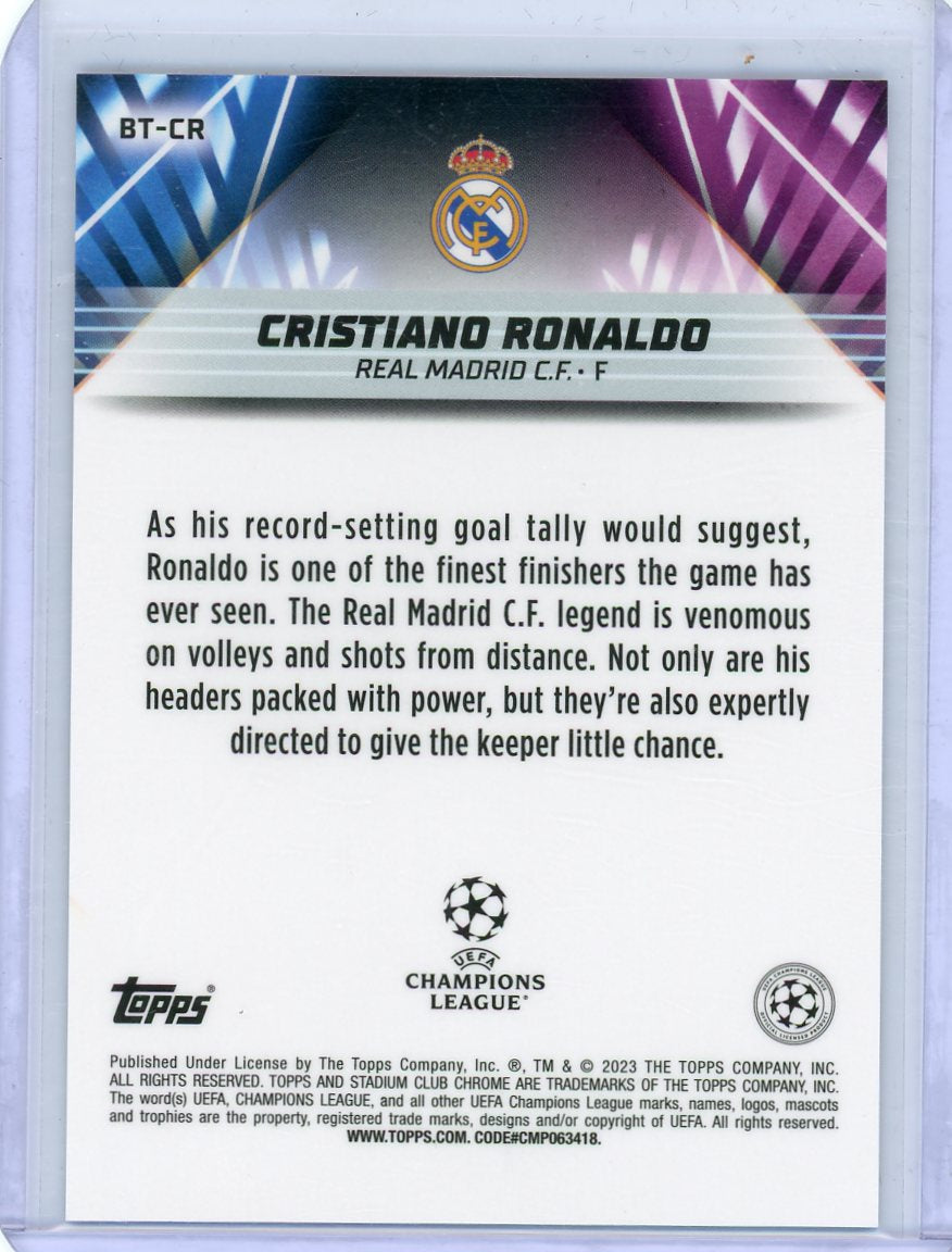 Cristiano Ronaldo - 2022 Stadium Club Beam Team Case Hit Insert 