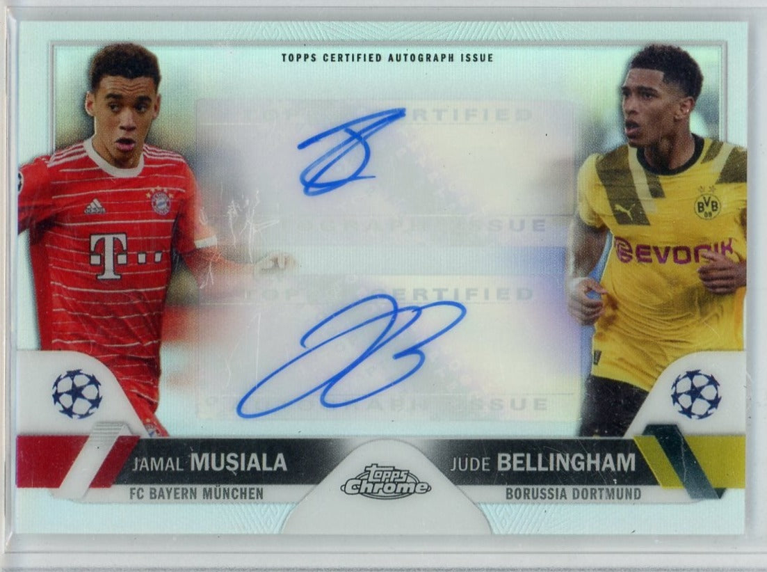 JAMAL MUSIALA / JUDE BELLINGHAM - 2022-23 Soccer Topps Chrome Dual