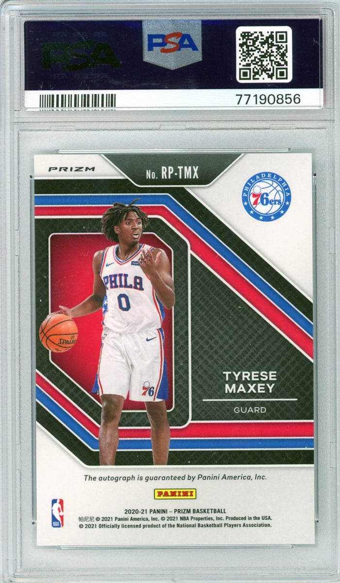 : 2020-21 Panini Prizm Draft Picks #94 Tyrese Maxey RC