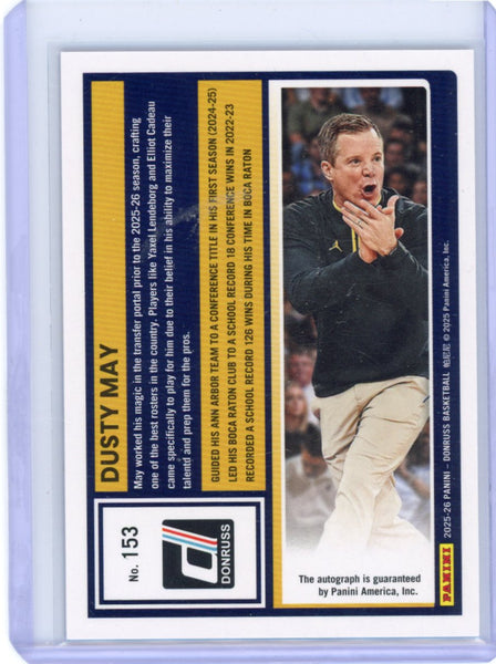 Dusty May 2025-26 Donruss Blue Auto /25