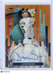 Jacob Wilson - 2025 Topps Finest Autograph Rookie Auto Orange 12/25 FA-JWI