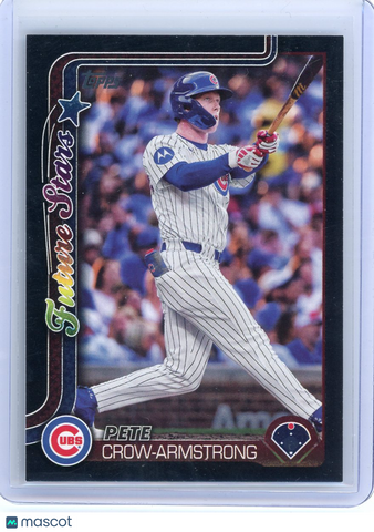 Pete Crow-Armstrong - 2025 Topps Series One Future Stars Black 32/74 290