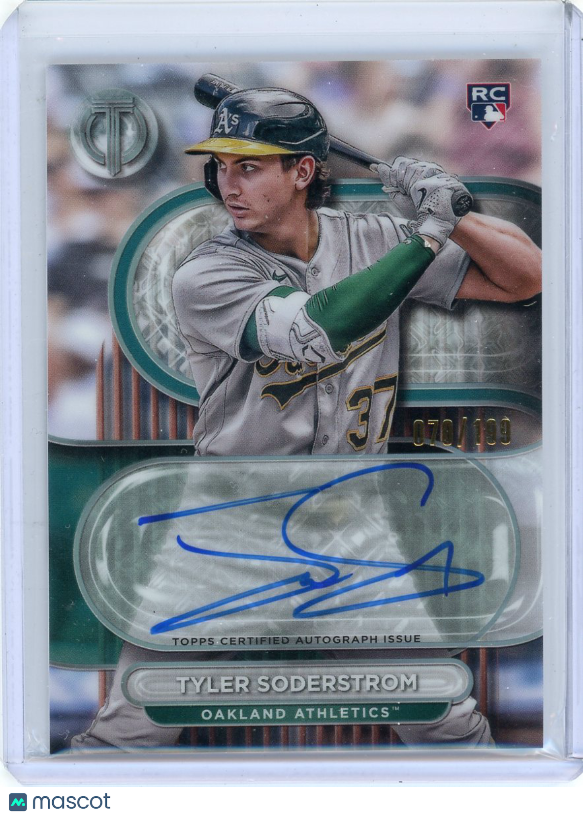 Tyler Soderstrom - 2024 Topps Tribute Autograph 70/199 Rookie Auto TA-TS