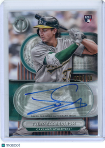 Tyler Soderstrom - 2024 Topps Tribute Autograph 70/199 Rookie Auto TA-TS