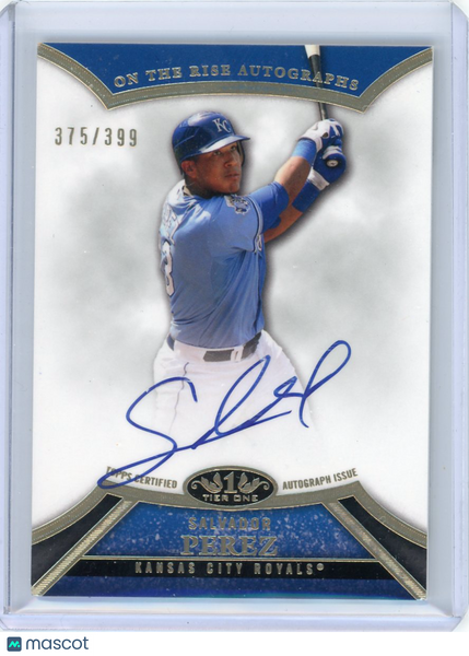 Salvador Perez - 2013 Topps Tier One On The Rise Autographs Autograph 375/399