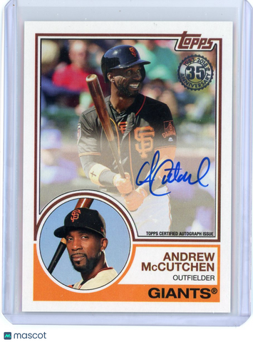 Andrew McCutchen - 2018 Topps 35th Anniversary 1983 Topps Baseball Autograph