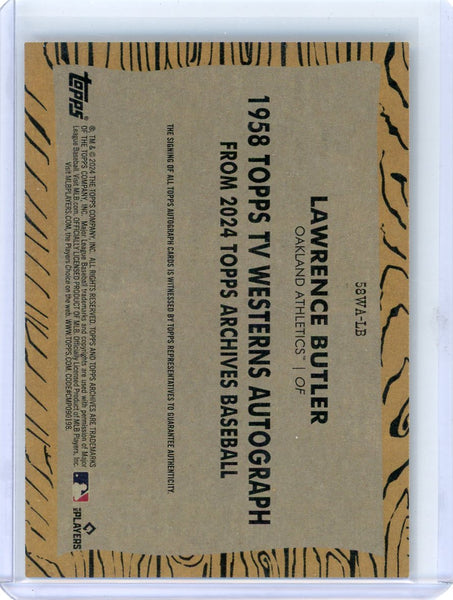Lawrence Butler - 2024 Topps Archives 1958 Topps TV Westerns Autograph RC