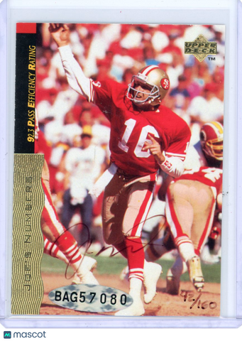 Joe Montana - 1995 Upper Deck Autograph UDA 42/160