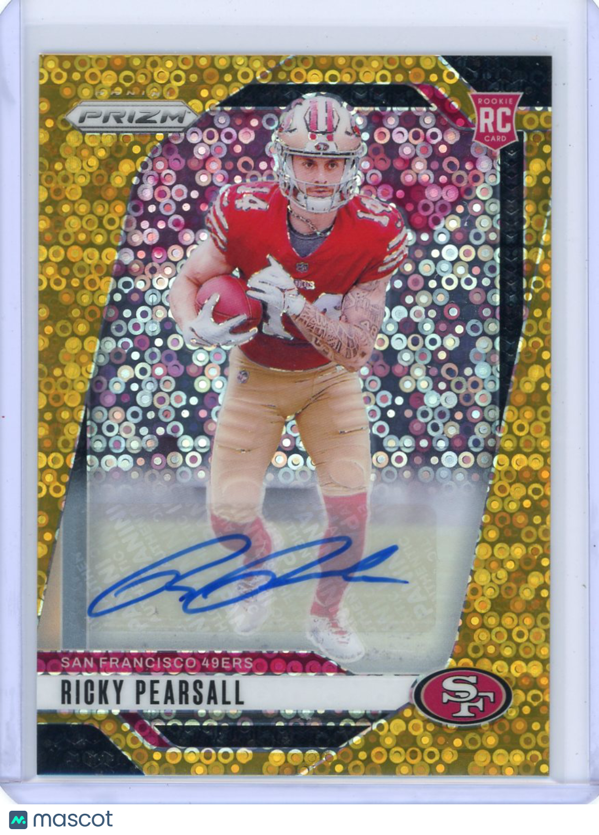 Ricky Pearsall - 2024 Panini Prizm Football Gold Disco RC Rookie Auto 10/10
