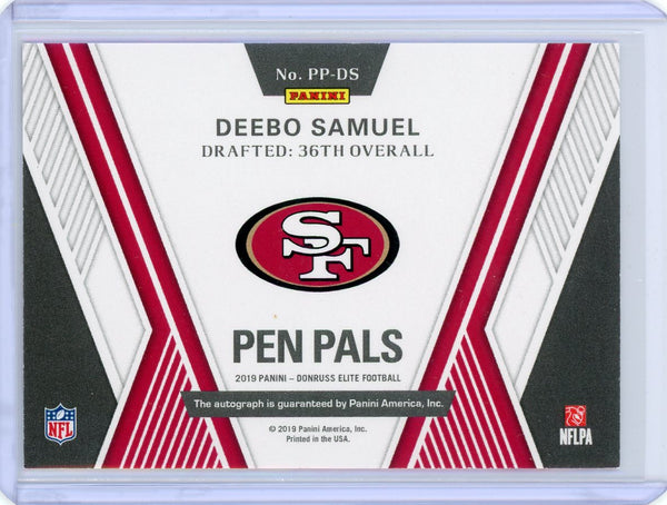 Deebo Samuel - 2019 Panini Donruss Elite Pen Pals Rookie Auto Autograph