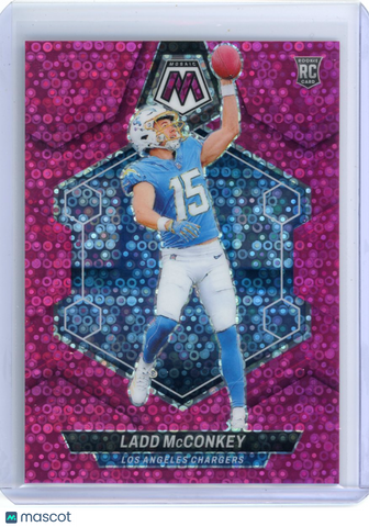 Ladd McConkey - 2024 Panini Mosaic Prizm Pink No Huddle 17/20 Rookie #334