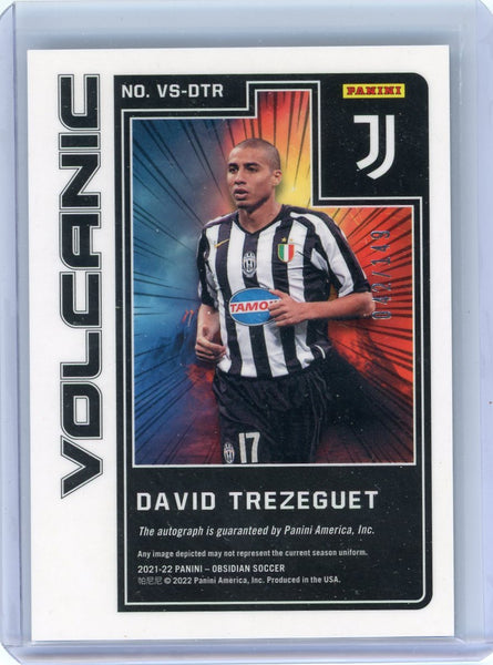 David Trezeguet - 2021-22 Panini Obsidian Volcanic 2022 Autograph