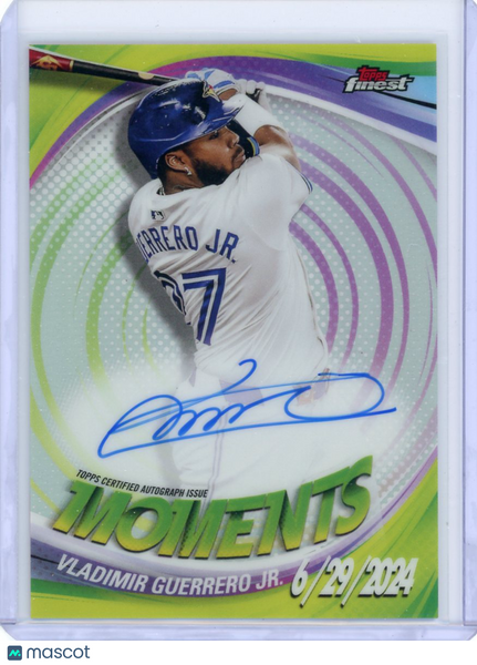 Vladimir Guerrero Jr. - 2025 Topps Finest Moments Auto 6/29/2024 FMA-VG