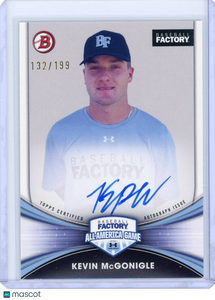 Kevin McGonigle - 2022 Bowman Baseball Factory All-America Autograph 132/199