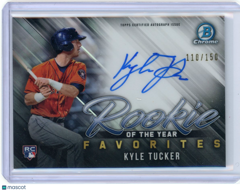 Kyle Tucker - 2019 Bowman Chrome Topps Autograph Rookie 110/150 ROY ROYFA-KT