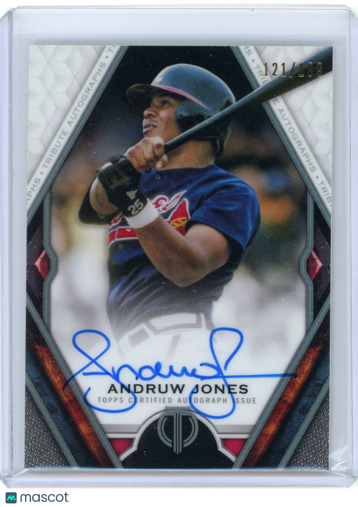 Andruw Jones - 2021 Topps Tribute Autographs Auto 121/199 TA-AJO