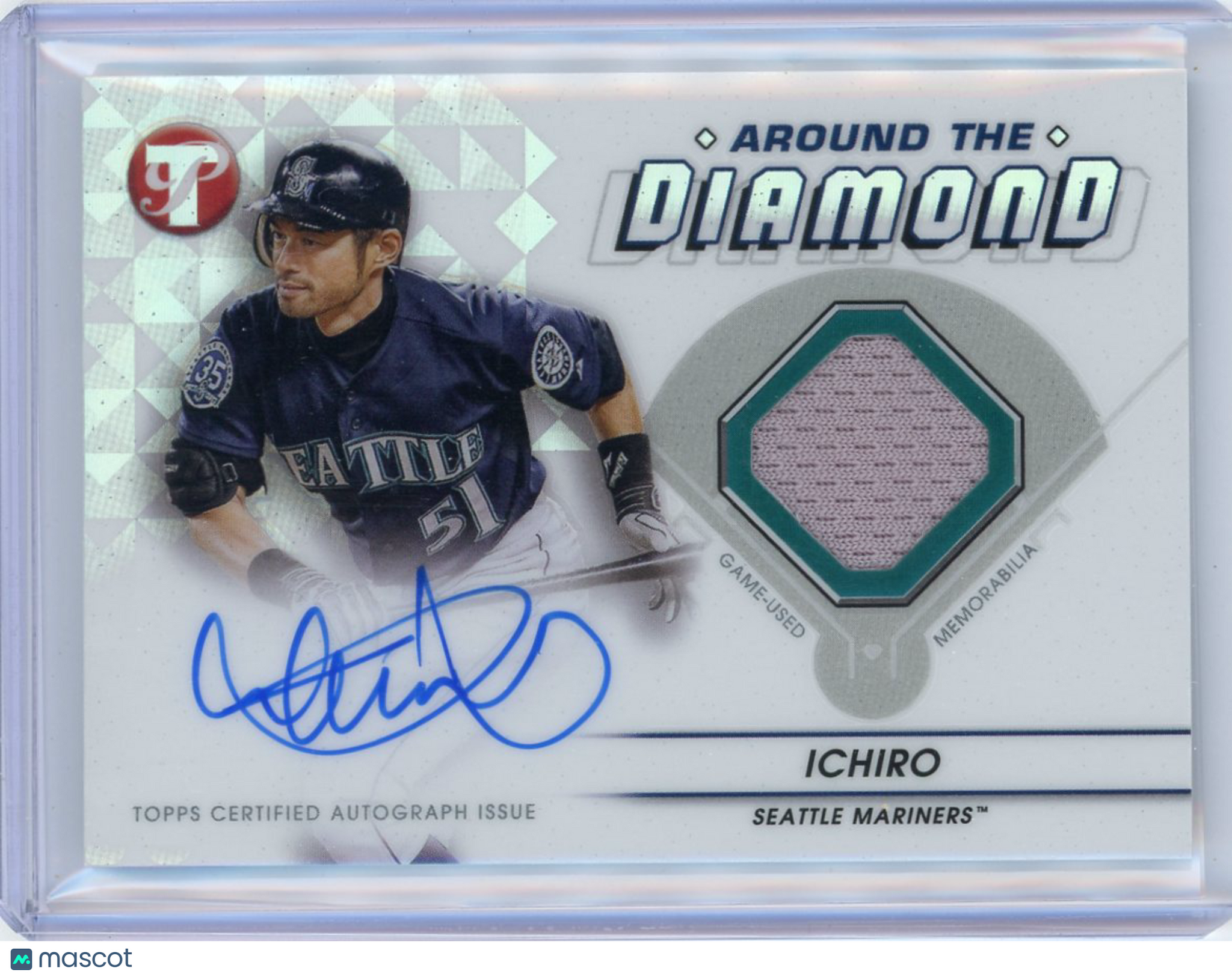 Ichiro - 2023 Topps Pristine Around the Diamond Autograph Auto Relic ADR-1 SEA