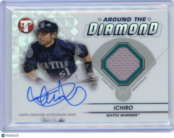 Ichiro - 2023 Topps Pristine Around the Diamond Autograph Auto Relic ADR-1 SEA