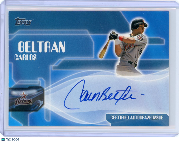 Carlos Beltran - 2004 Topps Baseball Series 1 Certified Autograph Auto TA-CB
