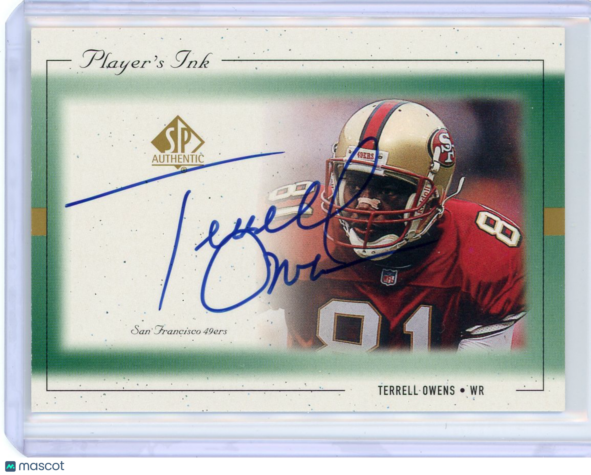 Terrell Owens - 1999 Upper Deck SP Authentic Player's Ink Autograph Auto 49ers