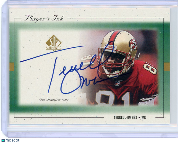 Terrell Owens - 1999 Upper Deck SP Authentic Player's Ink Autograph Auto 49ers
