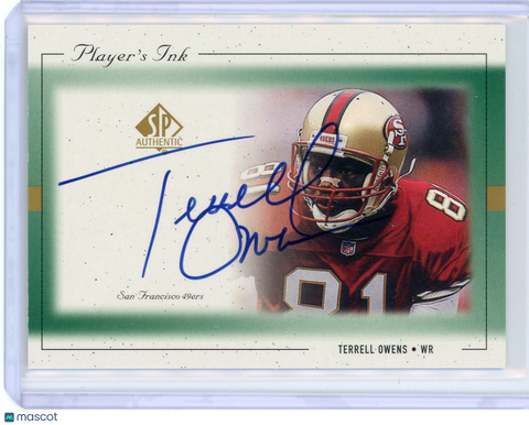 Terrell Owens - 1999 Upper Deck SP Authentic Player's Ink Autograph Auto 49ers