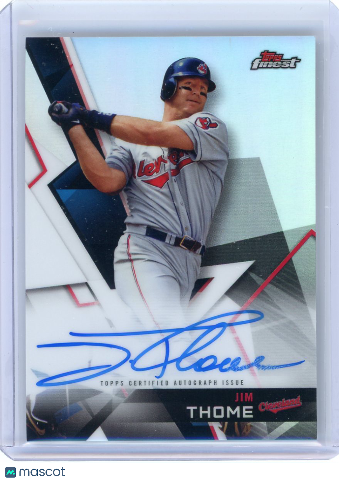 Jim Thome - 2018 Topps Finest Autograph Auto Refractor FA-JT Cleveland