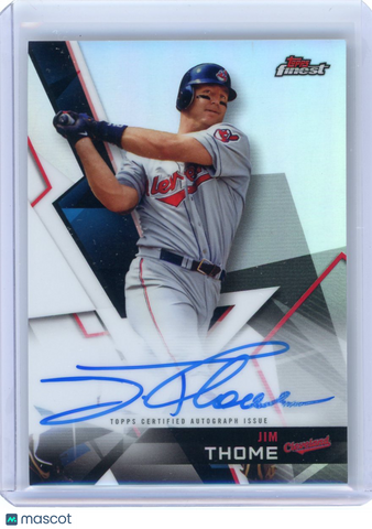 Jim Thome - 2018 Topps Finest Autograph Auto Refractor FA-JT Cleveland