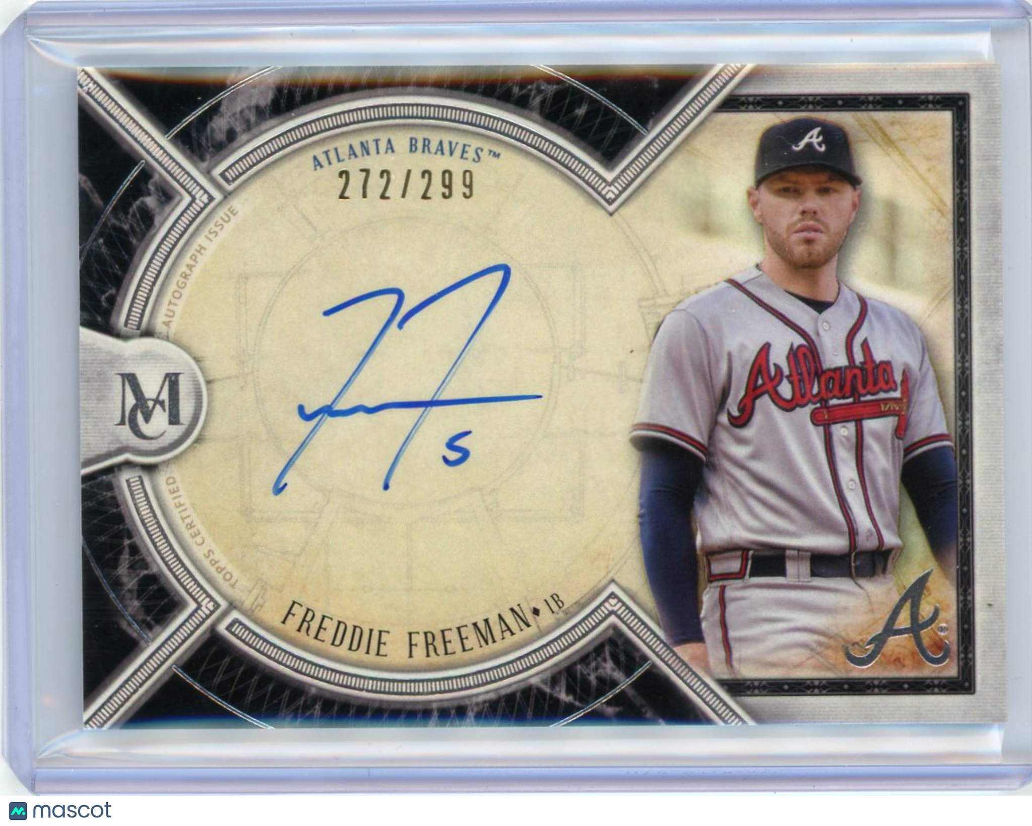 Freddie Freeman - 2018 Topps Museum Collection Archival Autographs Auto 272/299