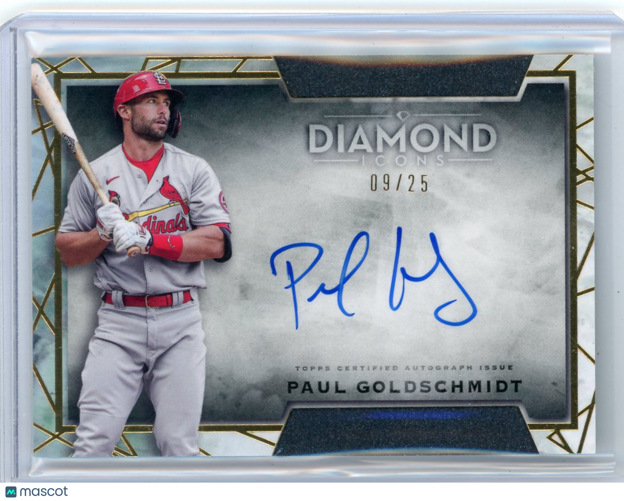 Paul Goldschmidt - 2022 Topps Diamond Icons Autograph Auto 09/25 DIA-PG