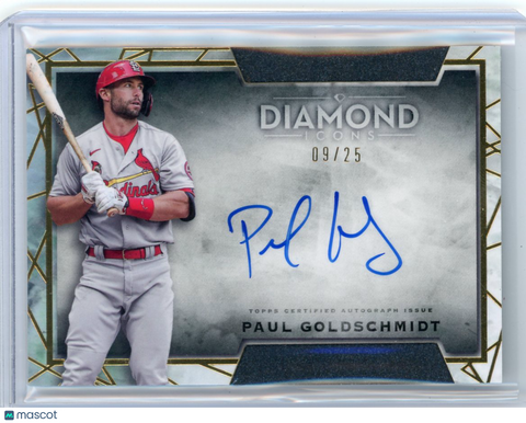 Paul Goldschmidt - 2022 Topps Diamond Icons Autograph Auto 09/25 DIA-PG