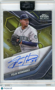 Felix Hernandez - 2023 Topps Chrome Black Auto Gold Refractor 31/50 CBA-FH