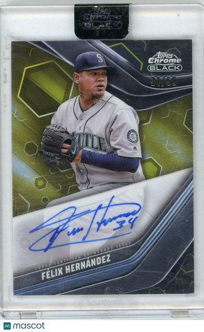 Felix Hernandez - 2023 Topps Chrome Black Auto Gold Refractor 31/50 CBA-FH
