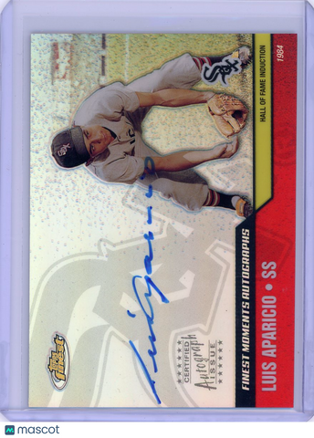 Luis Aparicio - 2002 Topps Finest Moments Autographs Auto Refractor FMA-LA