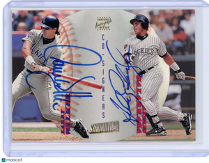 Andres Galarraga Larry Walker - 1998 Topps Stadium Club Co-Signers Auto