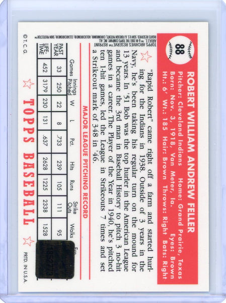 Bob Feller - Topps Archives Reserve Chrome Signature Series 2013 Auto Refractor
