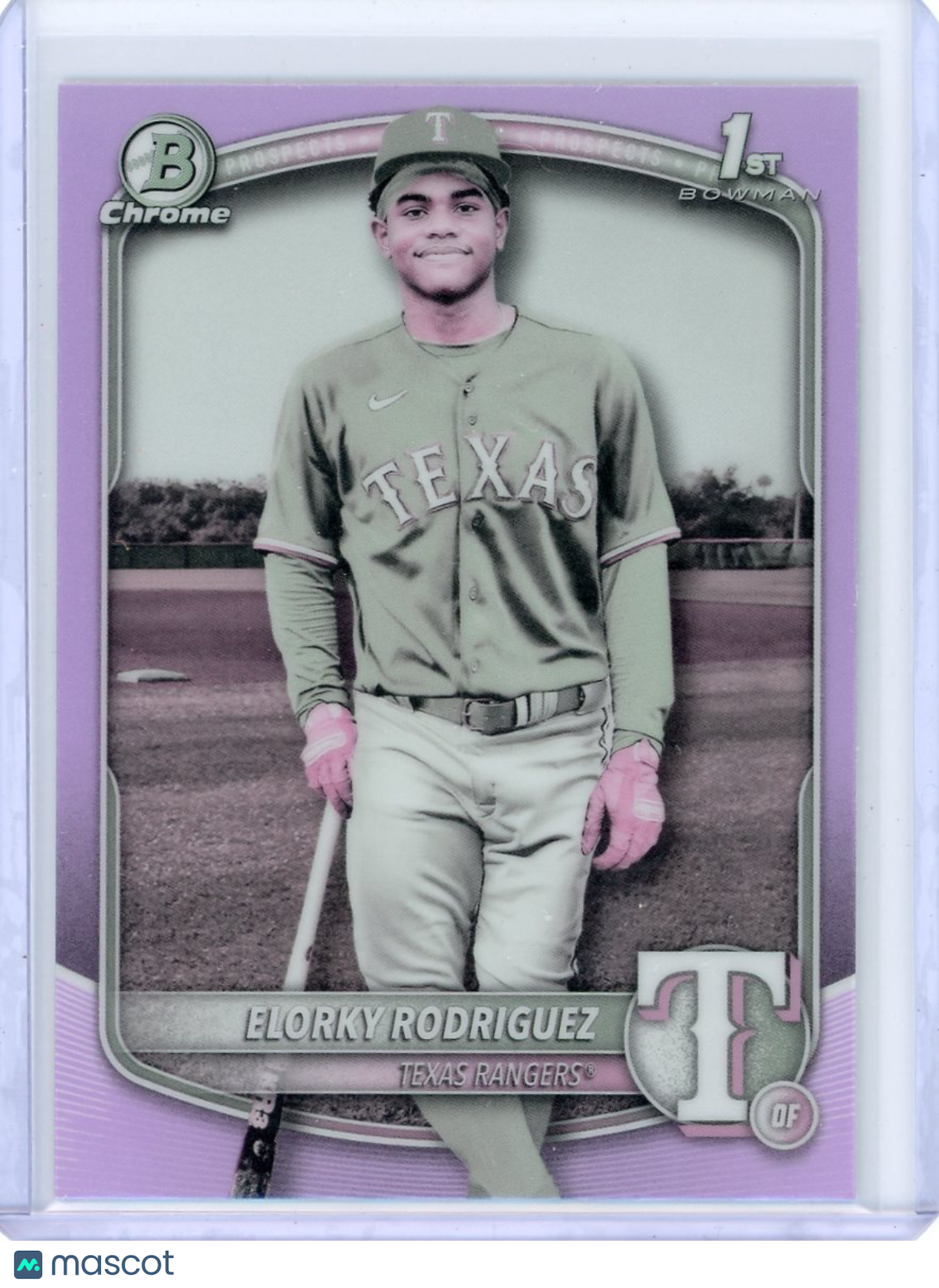 Elorky Rodriguez - 2025 Bowman Chrome Topps Pearl Refractor SP 1st Bowman BCP186