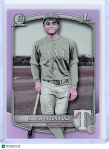 Elorky Rodriguez - 2025 Bowman Chrome Topps Pearl Refractor SP 1st Bowman BCP186