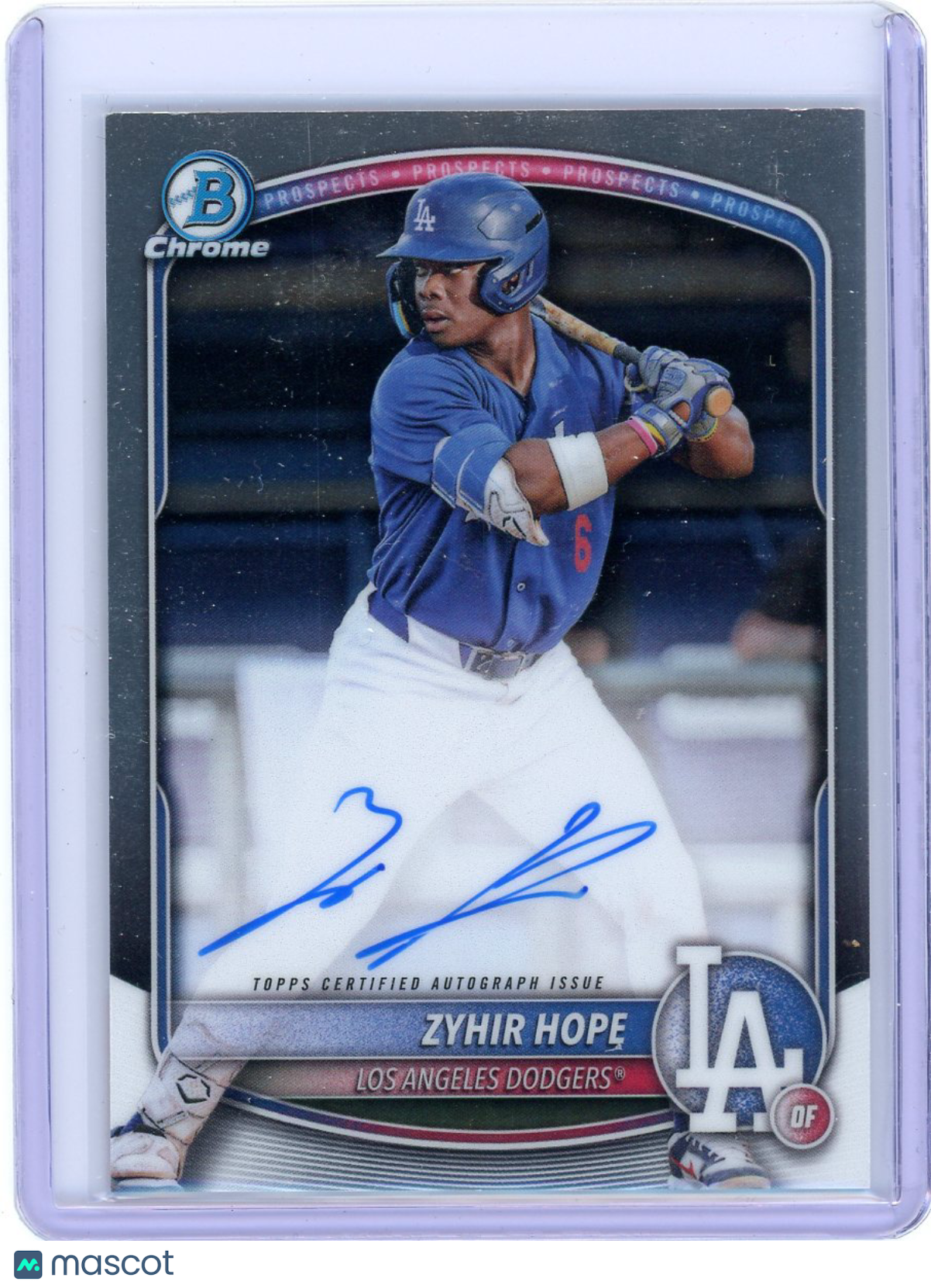 Zyhir Hope - 2025 Bowman Chrome Auto CPA-ZH