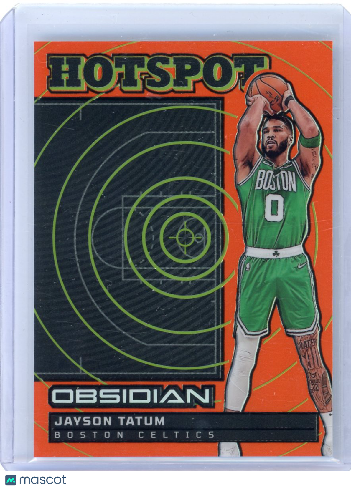 Jayson Tatum - 2024-25 Panini Obsidian Hotspot Orange 79/99 #4 Celtics