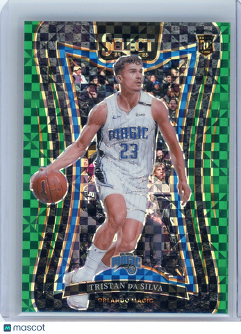 Tristan Da Silva - 2024-25 Panini Select Prizm Green Mezzanine Rookie 2/5 #380