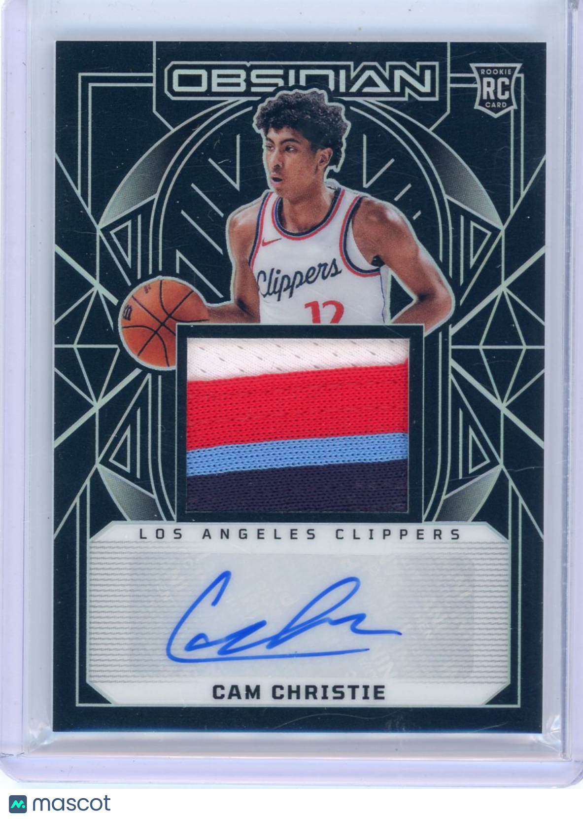 Cam Christie - 2024-25 Panini Obsidian Basketball Rookie Patch Auto 48/125 #217