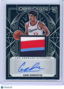 Cam Christie - 2024-25 Panini Obsidian Basketball Rookie Patch Auto 48/125 #217