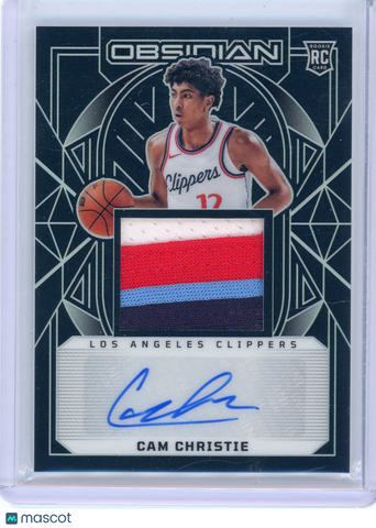 Cam Christie - 2024-25 Panini Obsidian Basketball Rookie Patch Auto 48/125 #217