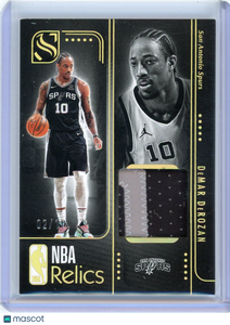DeMar DeRozan - 2024-25 Panini Silhouette NBA Relics 02/10 Gold Patch GU REL-DEM