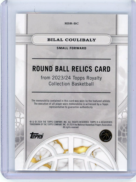 Bilal Coulibaly - 2023/24 Topps Royalty NBA 1/1 Laundry Tag Patch Rookie RBR-BC