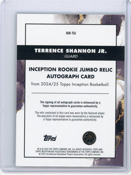 Terrence Shannon Jr. - 2024-25 Topps Inception Basketball RPA Auto Rookie 44/50